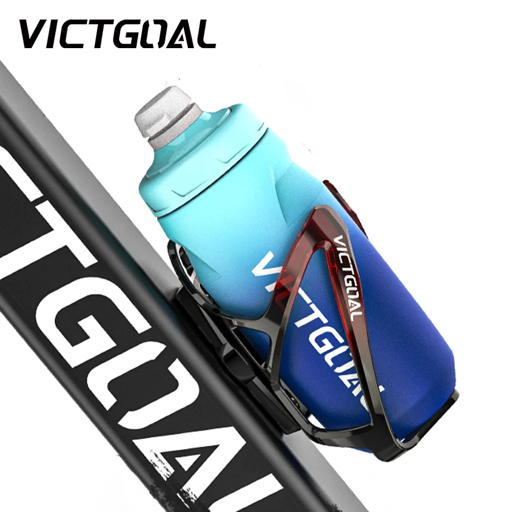 

VICTGOAL Bicycle Water Bottle Cage With 620ml Bottle Anti-theft Leakproof Bike Drink Cup Cycling Bottle Cage AirTag Holder