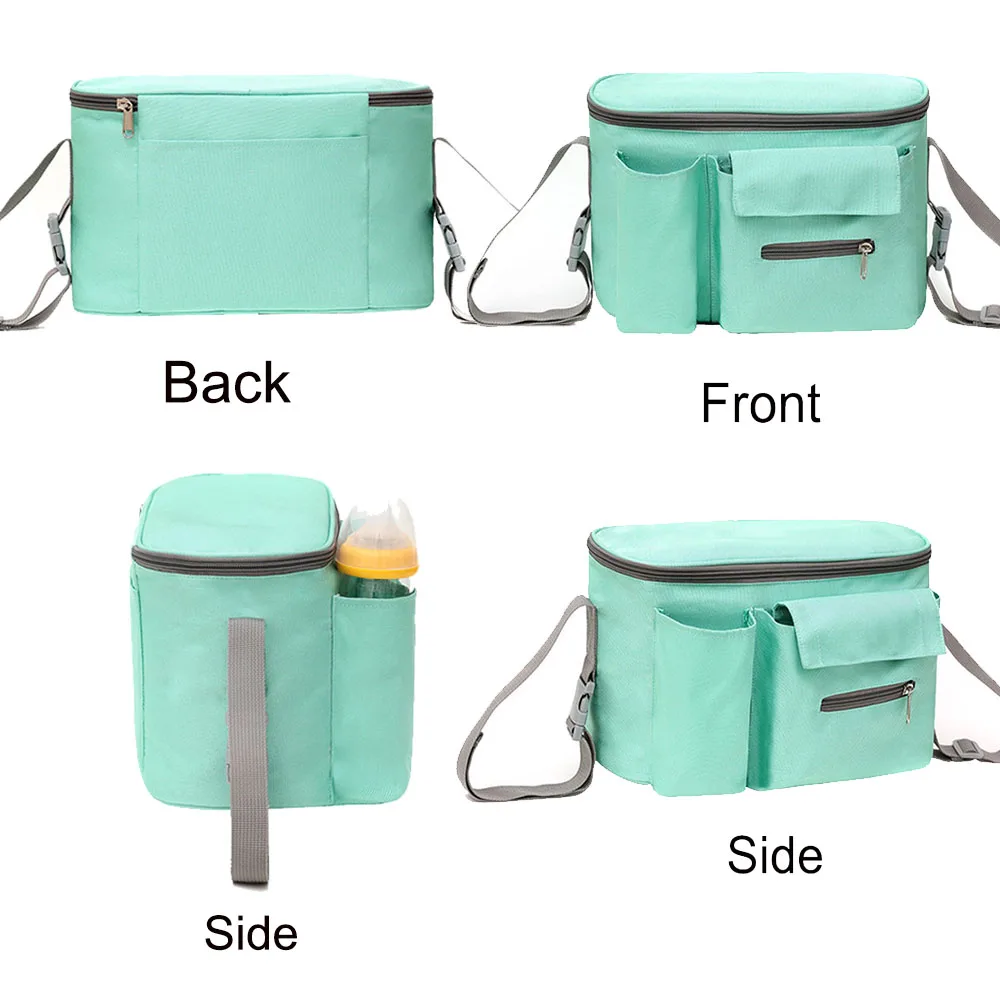 Universal Baby Stroller Organizer with Cup Holders . Diaper Storage,  Pockets for Phone, Keys, Toys. Compact Design