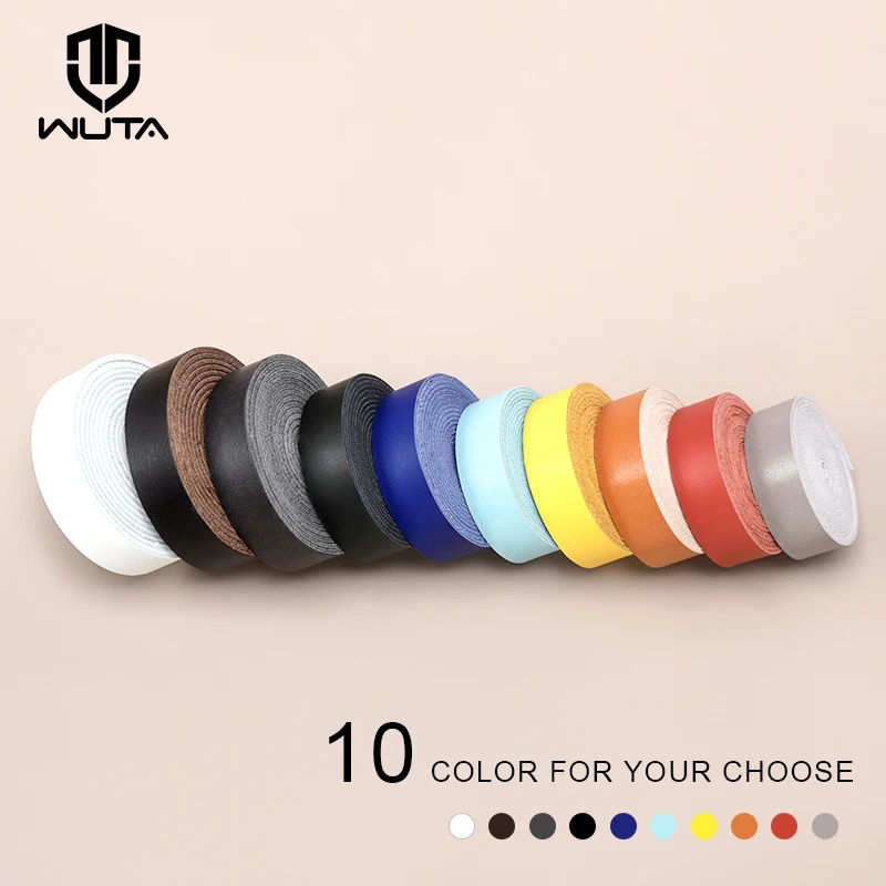 WUTA Top Grain Genuine Leather Belt Blank Strap First Layer Cowhide Leather Strip Belts Tags Making for Crafts Working Projects