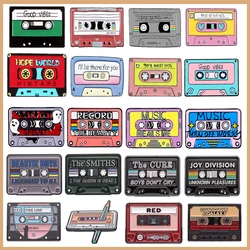 90's Hits Song Tape Metal Enamel Brooch Hipster Singer Classic Recorder Badge Retro Trendy Costume Backpack Lapel Jewelry Gift