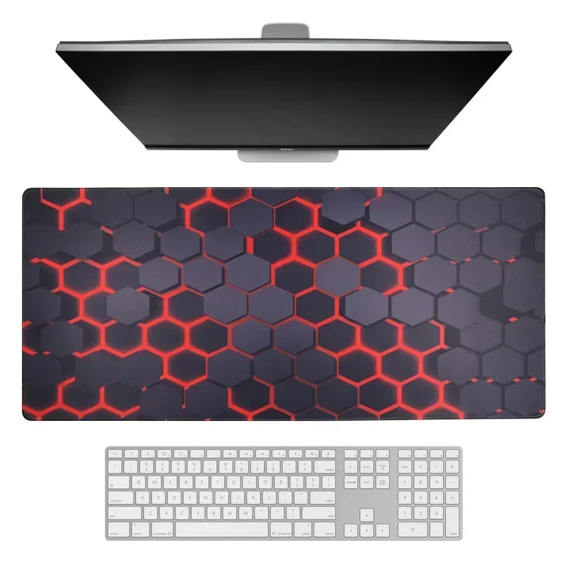 Gaming Mouse Pad Oversized Thickened Lock Edge Computer Laptop Office Home Desk Mat Rubber Anti-slip Personalised Keyboard Pad