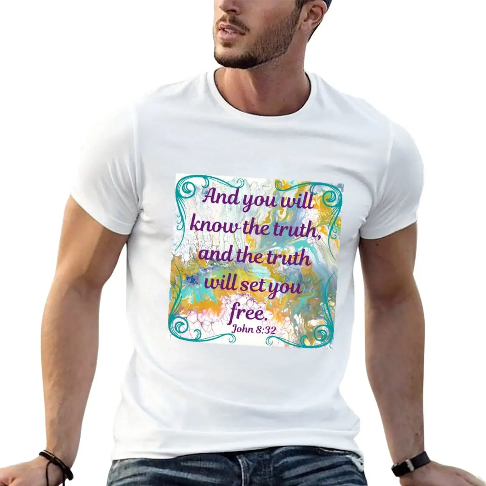 New The truth will set you free T-Shirt kawaii clothes cute clothes black t shirts for men