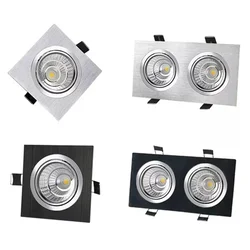 Anti-Glare Recessed Dimmable LED Downlight 9W12W15W18W24W30W COB Ceiling Lamps Spot Light Epistar Chip AC90-260V Indoor Lighting