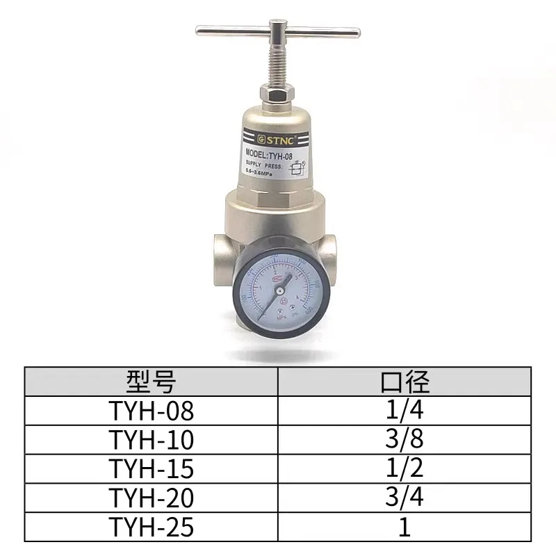 high pressure relief valve TYH-15 TYH-08  TYH-20  TYH-25  TYH-10 high pressure regulator QTYH-15 3.6Mpa