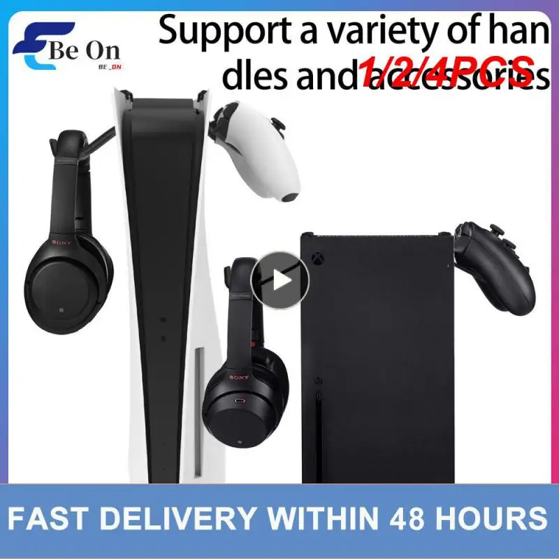 1/2/4PCS Handle Earphone Hook Holder Portable No Punching Anti-fall Space Save Anti-slip For Playstation5 Handle Holder