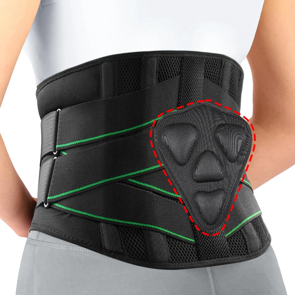 Back Brace for Lower Back Pain Relief with 3D Lumbar Pad,Back Support Belt Lumbar Support With Alternative Strips for Men/Women