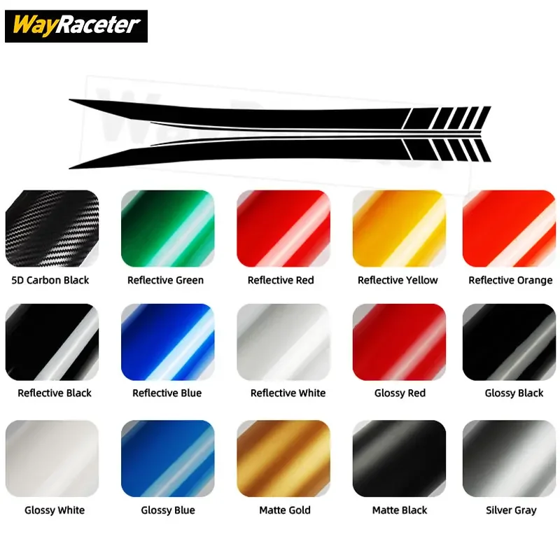 2 Pcs Door Side Stripes Skirt Sticker Carbon Fiber Vinyl Deal For Supra GR A90 MK5 2020 2021 2022 2023 2024 Accessories