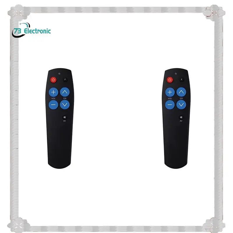 تسليم 24 ساعة 2X Universal Learn Remote Control لكبار السن، 7 مفاتيح كبيرة نسخ رمز من وحدة التحكم في الإضاءة TV STB DVD BOX #1
