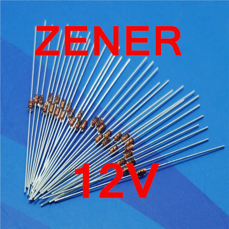 ( 500 pcs/lot )12V 1/2W Zener Diode, 0.5 Watt, DO-35 Package.