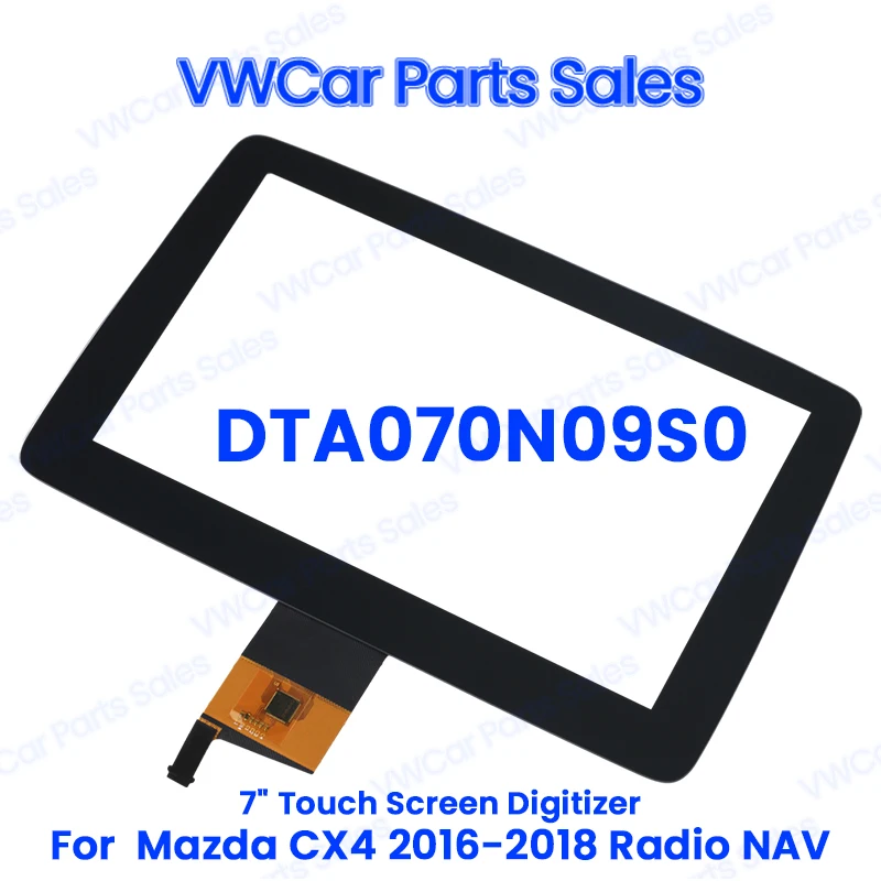 For Mazda CX4 2016-2018 7 inch 10 Pins Glass Touch Screen Car Multimedia Player NAV Radio LCD Digitizer Replacement Parts