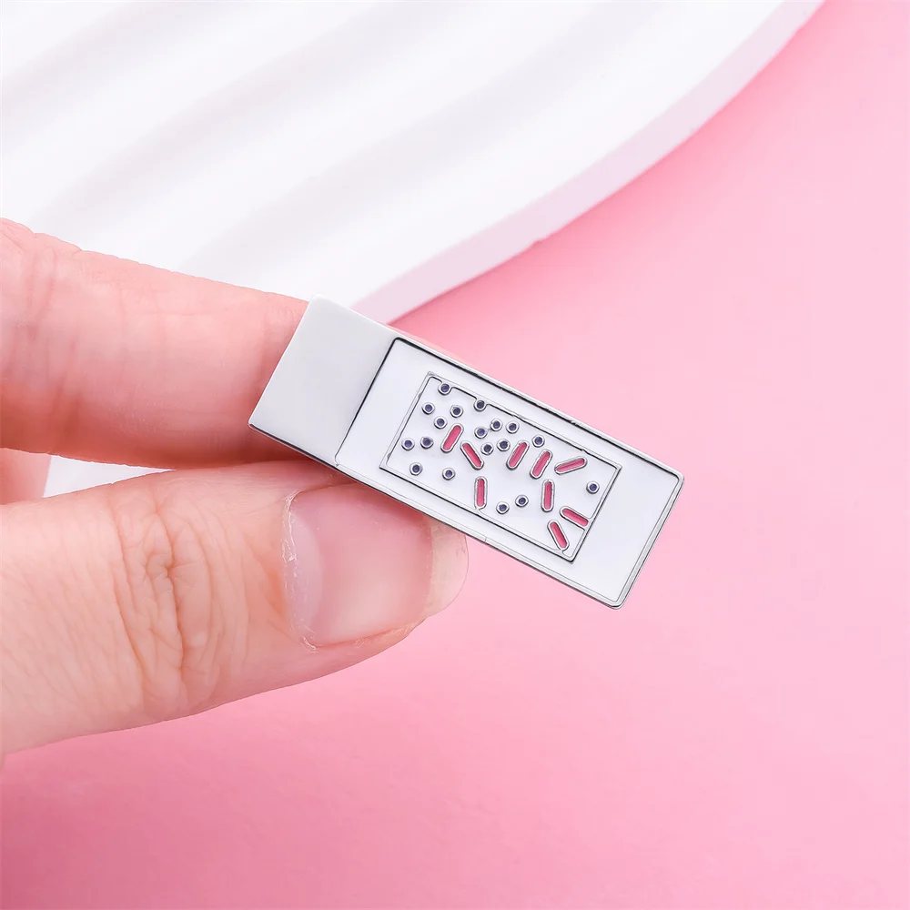 Gram Stain Microscope Slide Enamel Pin New Silver Plated Smooth Shiny Metal Brooch Science Microbiology Lapel Badge Jewelry