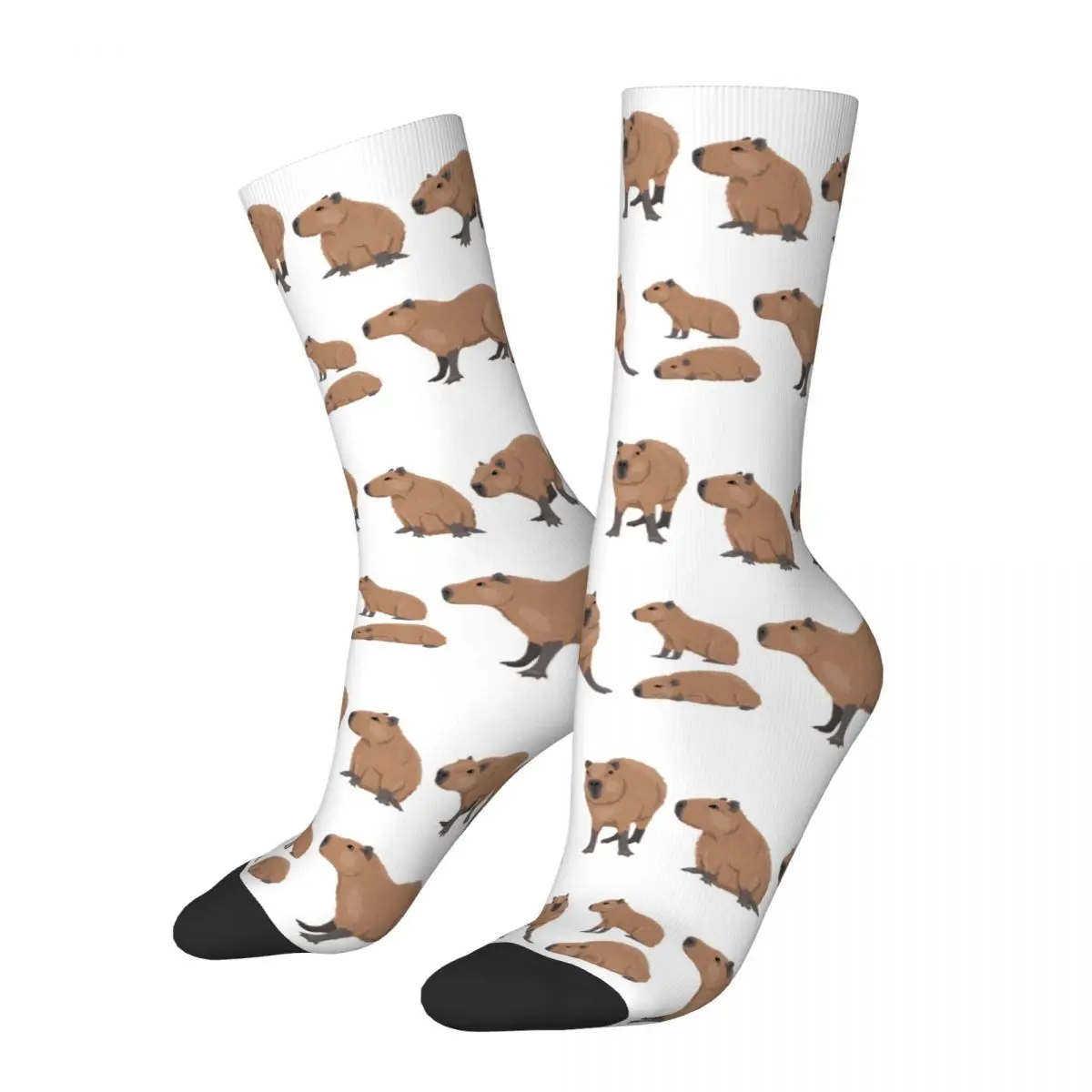 Capybara Hydrochoerus Wild Animals Socks Men Women Casual Socks Crazy Spring Summer Autumn Winter Middle Tube Stockings Gift