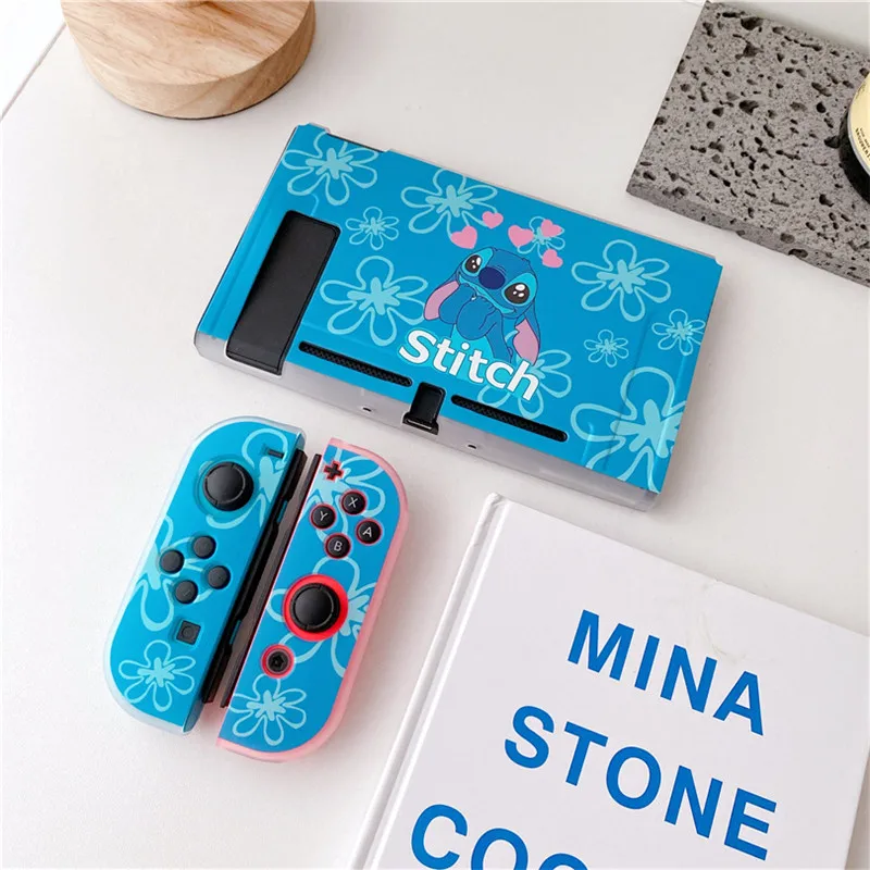 Disney Stitch per custodia per interruttore scatola protettiva divisa per accessori Nintendo Switch NS Console TPU Fundas
