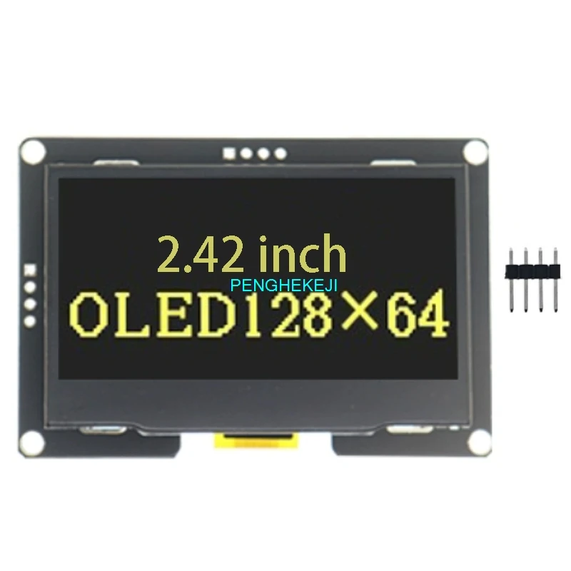 2.42 インチ OLED ディスプレイ モジュール 2.4 ディスプレイ 128x 64 ドライバー SSD1309 インターフェイス 4 ピン IIC インターフェイス