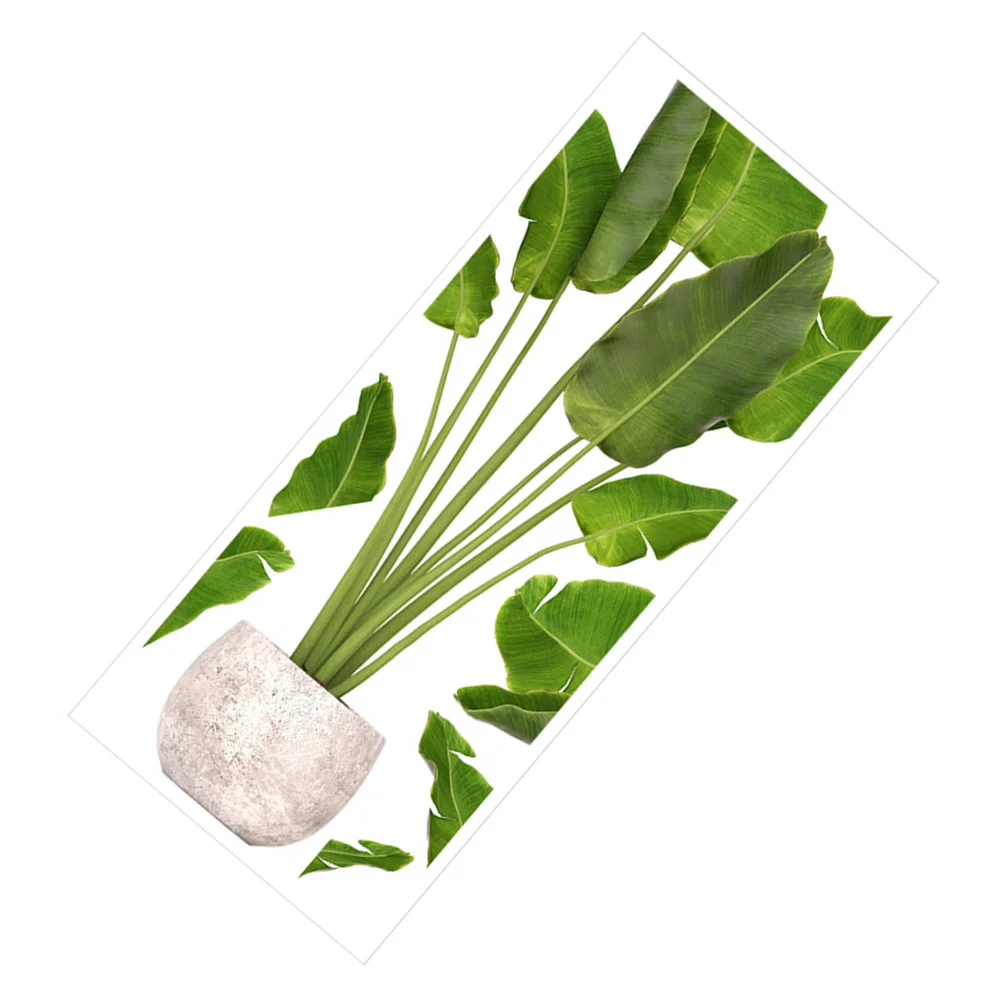 

1Set Potted Plant Wall Decal Decorative Nursery Wall Stickers Removable Plant Mural for Kids Room Playroom Decals for Nursery