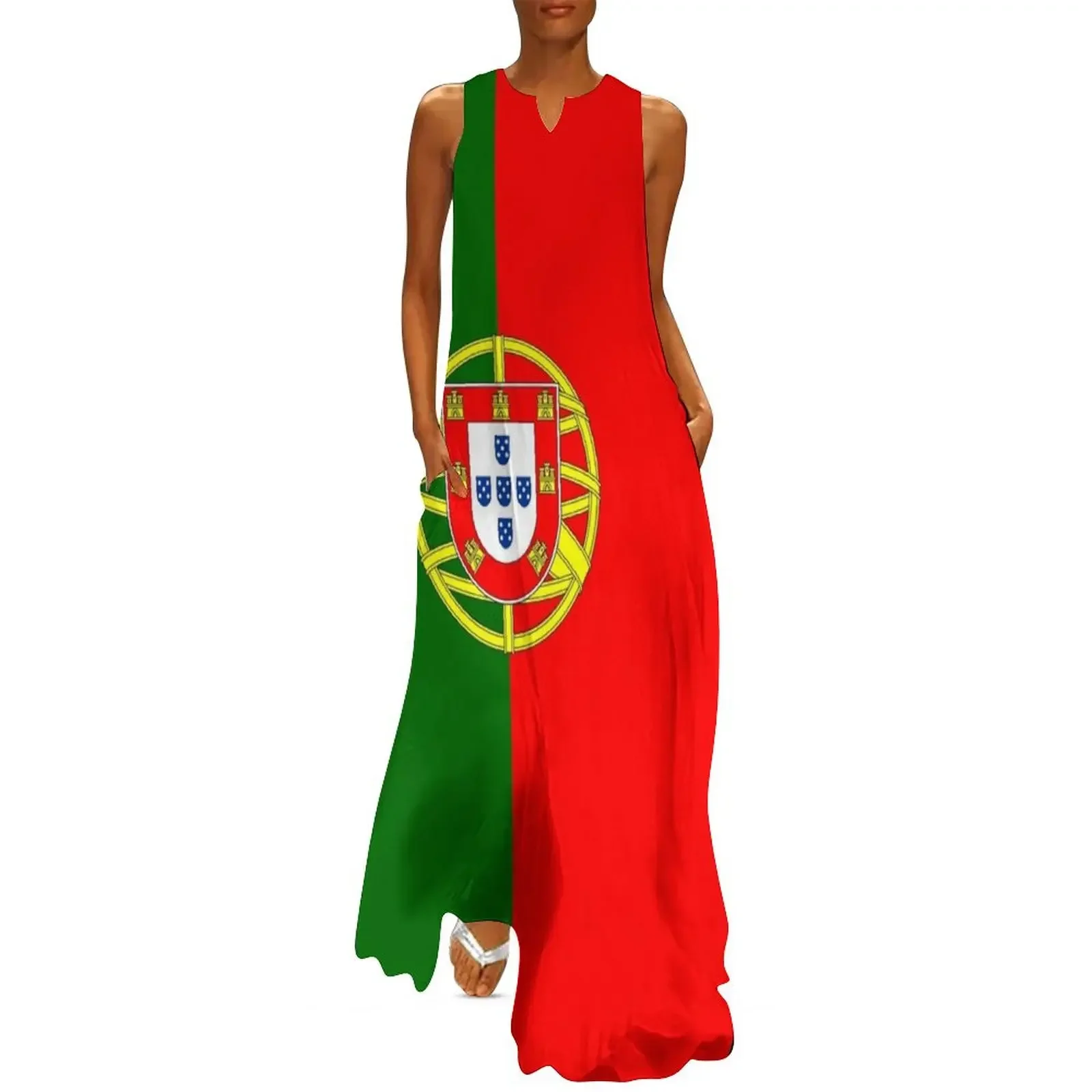 

Portuguese Flag of Portugal Long Dress summer dress womens 2025 Long veiled dresses Dress