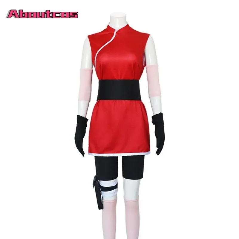 Bear's Den Aboutcos Anime Ninja Xiao Ying Cosplay Costume Skirt Outfit Kunai Props Sakura Halloween Carni New 2025
