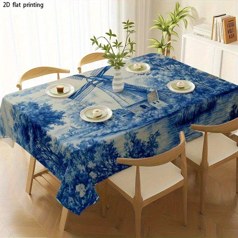 [JIT] 1pc Soft, fashionable and aesthetically pleasing 2D flat tablecloth. Washable and easy to clean. Yzb