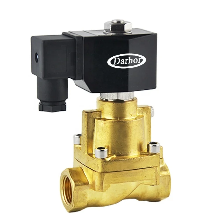 High pressure bottle blowing machine air compressor 1/2 inch brass solenoid valve 50bar 40bar