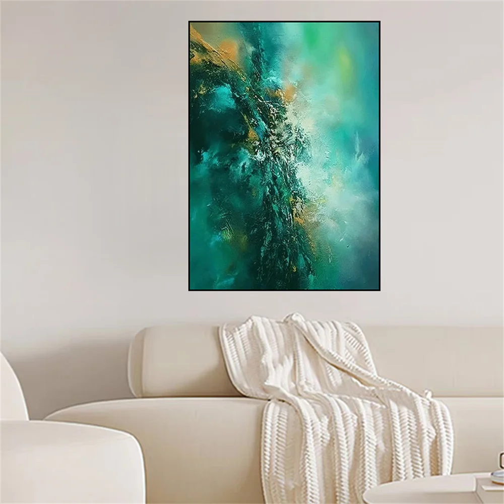 

100% Hand-Painted Large Abstract Oil Painting on Canvas New original paint Modern Wall Art Picture for Living Room Decor image