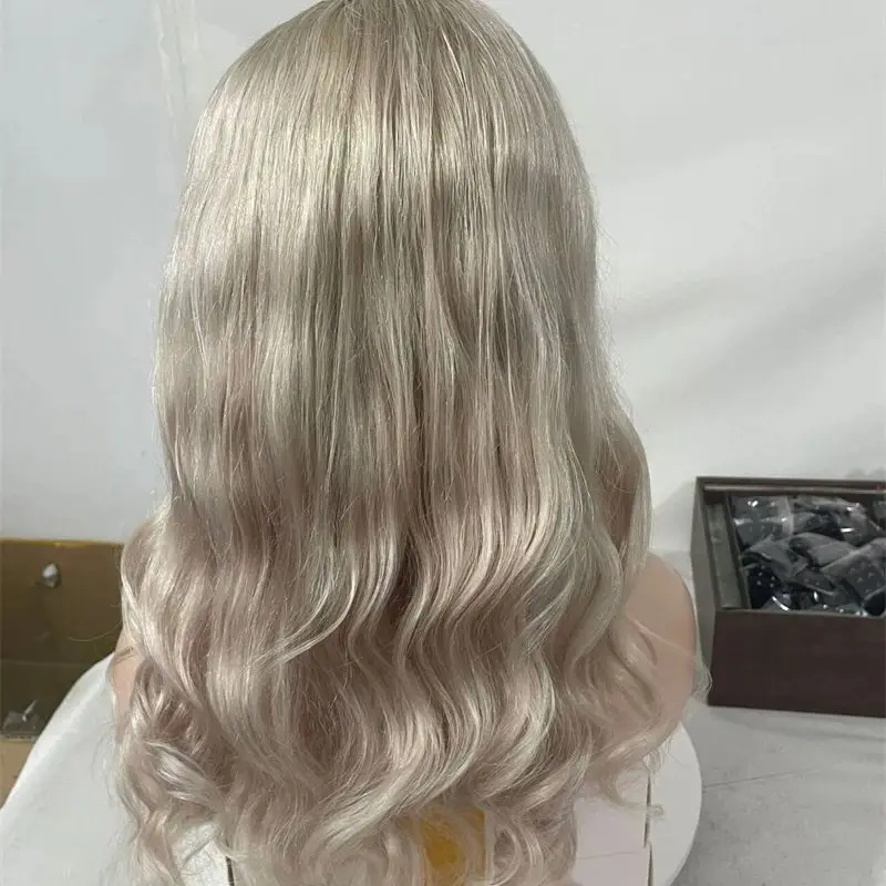 Perucas sem cola 13x4 ombre platina loira onda hd transparente peruca dianteira do laço natural preplucked linha fina perucas de cabelo humano 20 Polegada