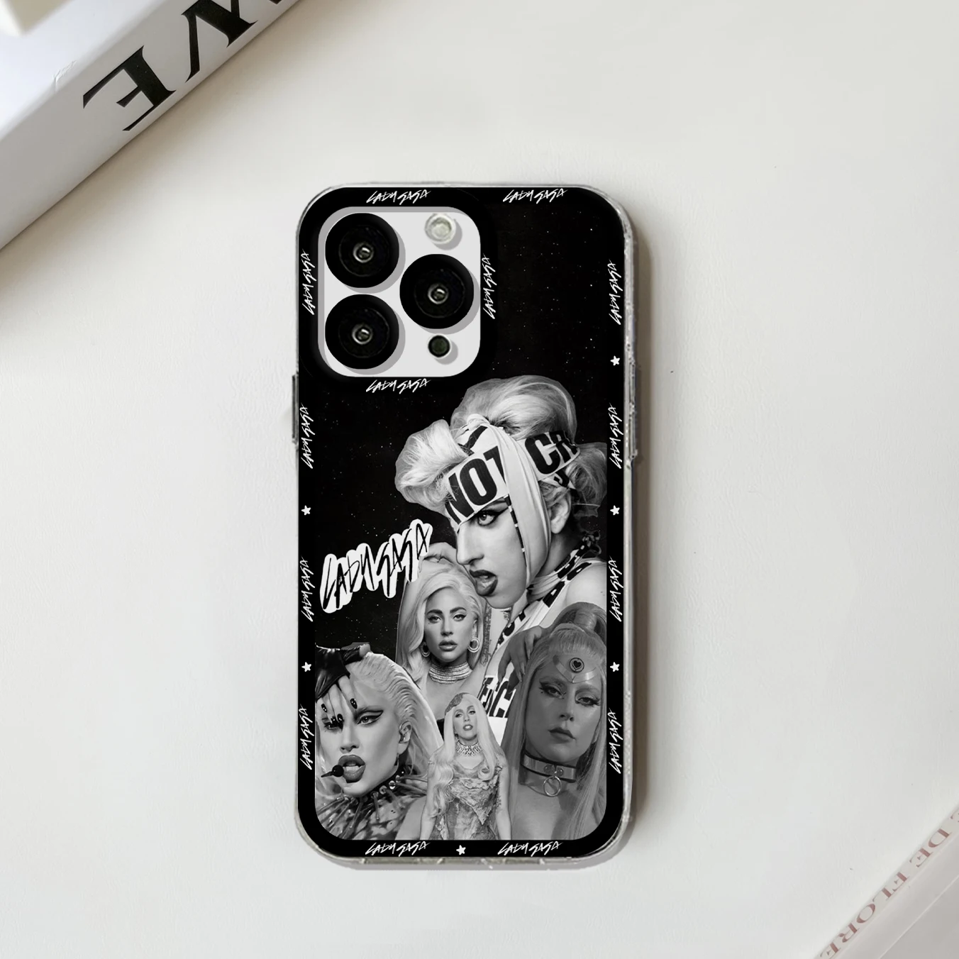 Phone Case For iPhone 15 14 13 12 11 Mini Pro Max X XR XSMax 6S 6 7 8 Plus SE20 Transparent Cover Female Singer L-Lady G-Gaga