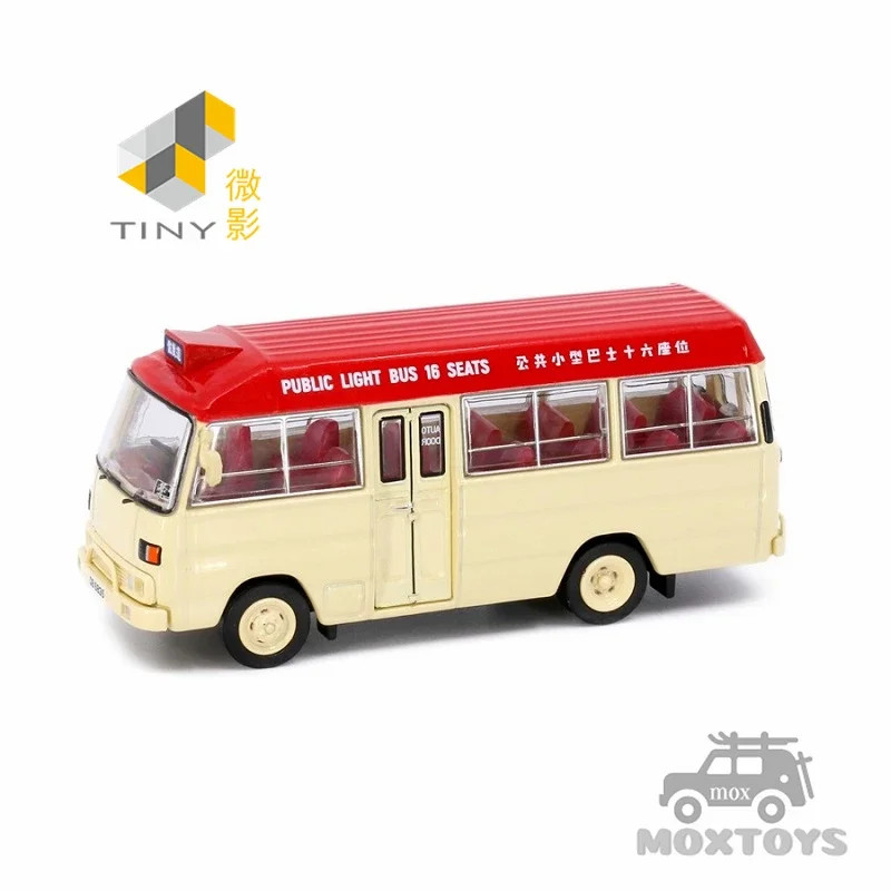 Tiny 1:76  Rosa Red Mini Bus 16-Seat Jordan Road 7-11 Diecast Model Car