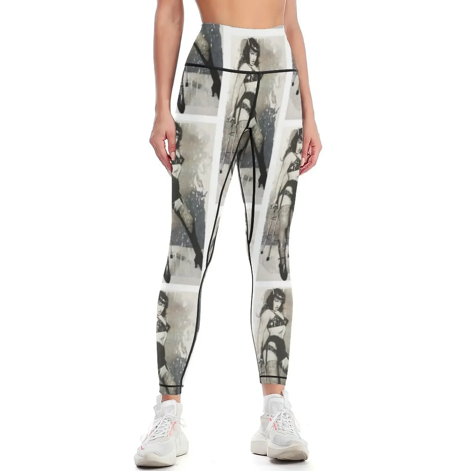 

Bettie Page Leggings gym womans push up legging Sports pants woman sports shirts gym Womens Leggings