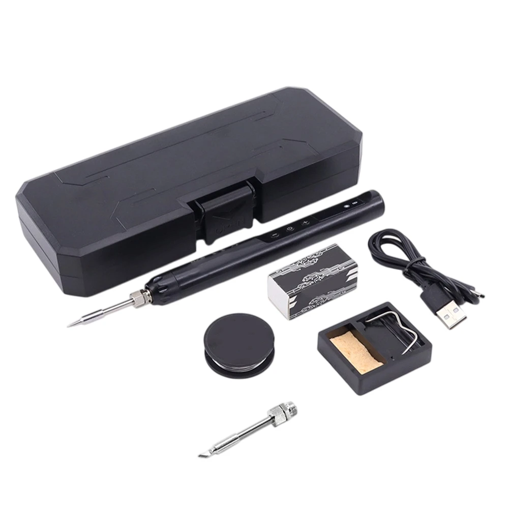 Cordless Soldering Device with Adjustable Temperature Range and Clear Numeric Display for Workshop and Travel Use