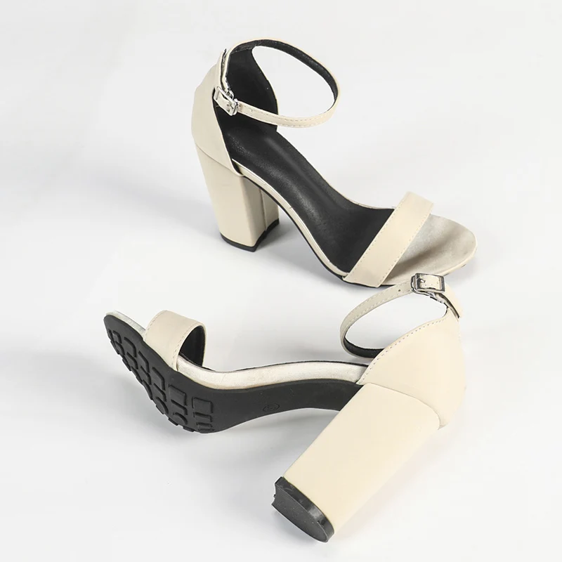 Liyke Summer Black Green Ankle Buckle Strap Gladiator Sandal Women Fashion Open Toe Big Size 46 Ladies Shoe High Heels Sandalias