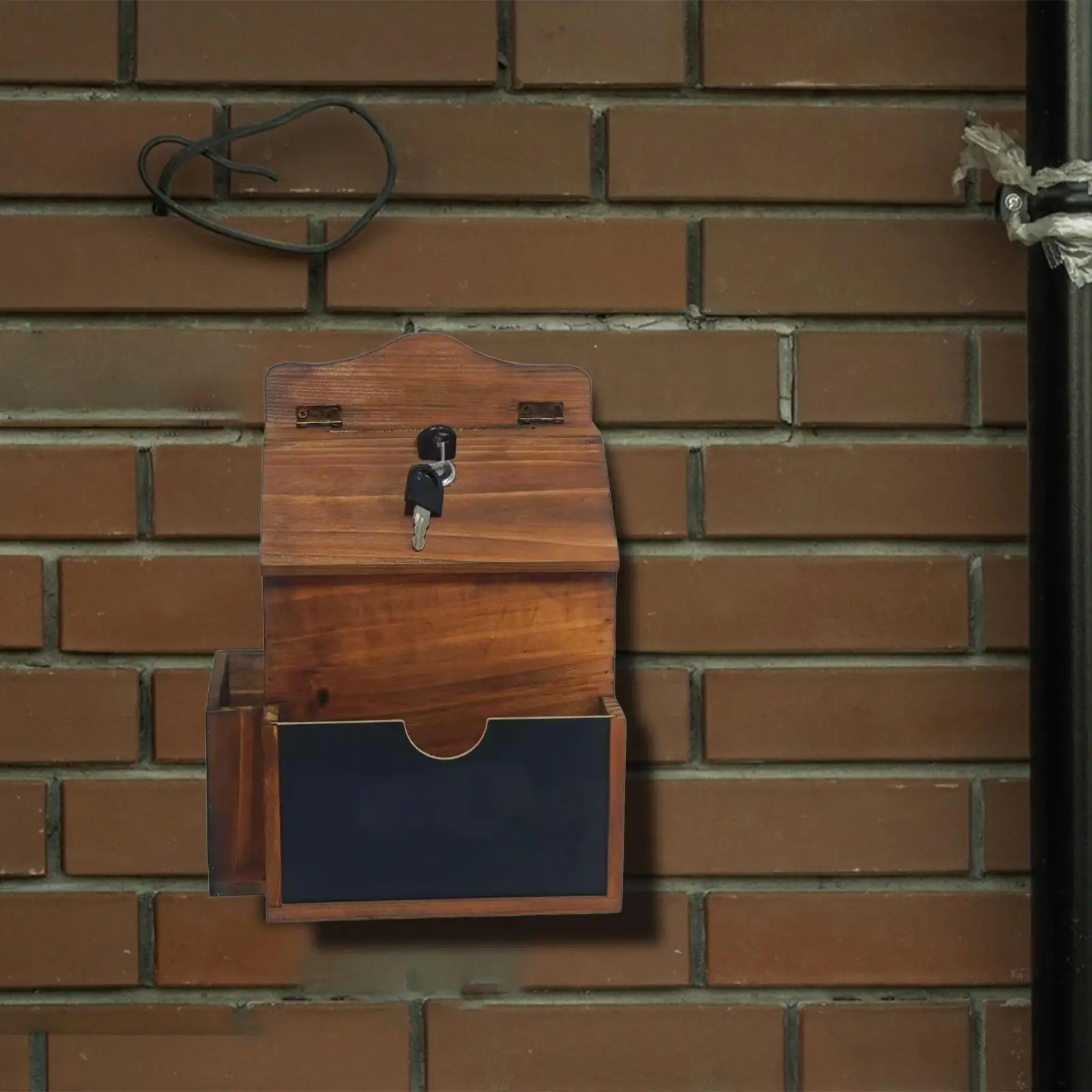 

Wall Mount Mailbox Practical with Key Lock Letter Box for Home Use Classroom