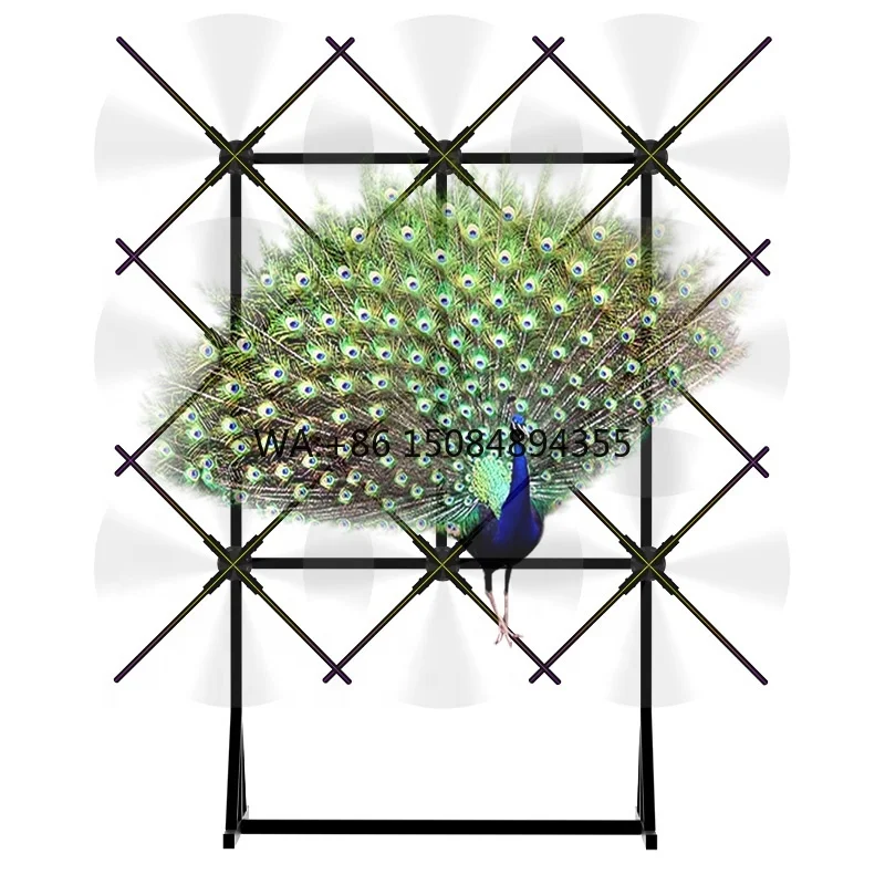 

9*80CM 3D Hologram Fan Projector Advertising Equipment Display Stand Screen 3D Holographic Projection LED Fan Digital Man