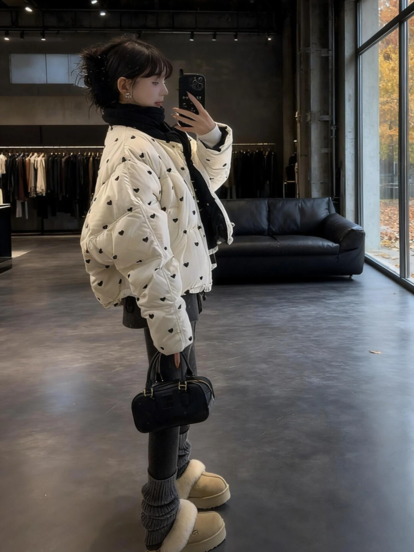 Sli ort Puffer Jaet Casaco feminino de pele sintética branco Puffa inverno Thi Outerwear Commute Ele Ci Casual longo Sve