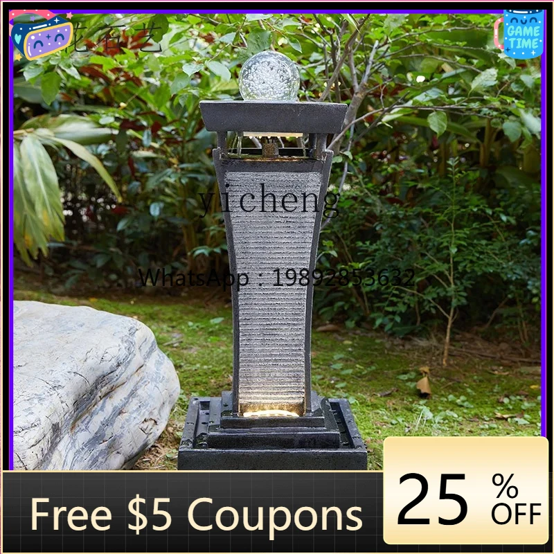 AB  European-style flowing water fountain ornament landing lucky transfer cycle opening housewarming decoration