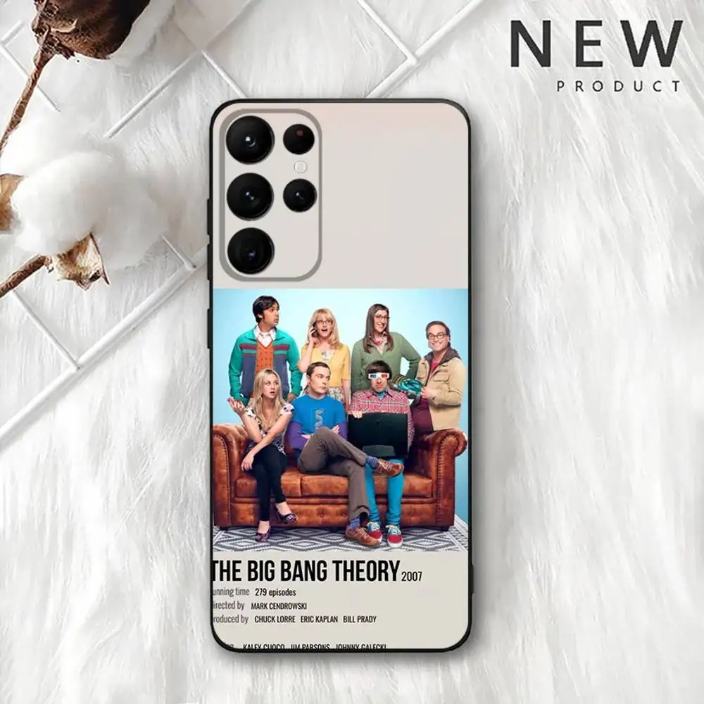 حافظة هاتف T-TBBT The Big Bang Theory لهاتف سامسونج S 25,24,23,22,30,21,10,9,Ultra,Plus,Lite,FE,4,5G حافظة ناعمة سوداء #5