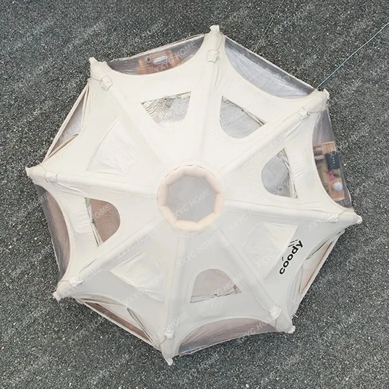 LOutdoor star inflatable spherical tent viewing car tail cotton circular camp tent camping