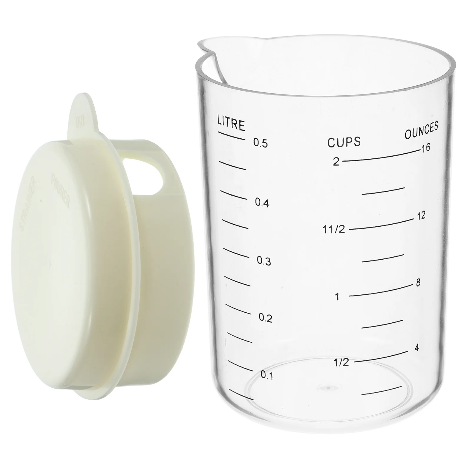 

Baking Measuring Cup With Scale Clear Graduated Mixing Container For Kitchen Milk Coffee Oil Measurement Household Baking
