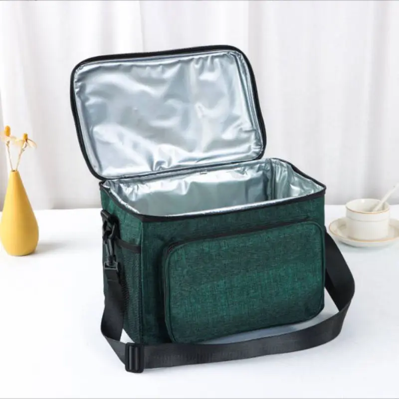 

Oxford Cloth Bento Bag Large Capacity Tote Insulation Lunch Bag Thicken Portable Thermal Pouch Picnic Cooler Food Box