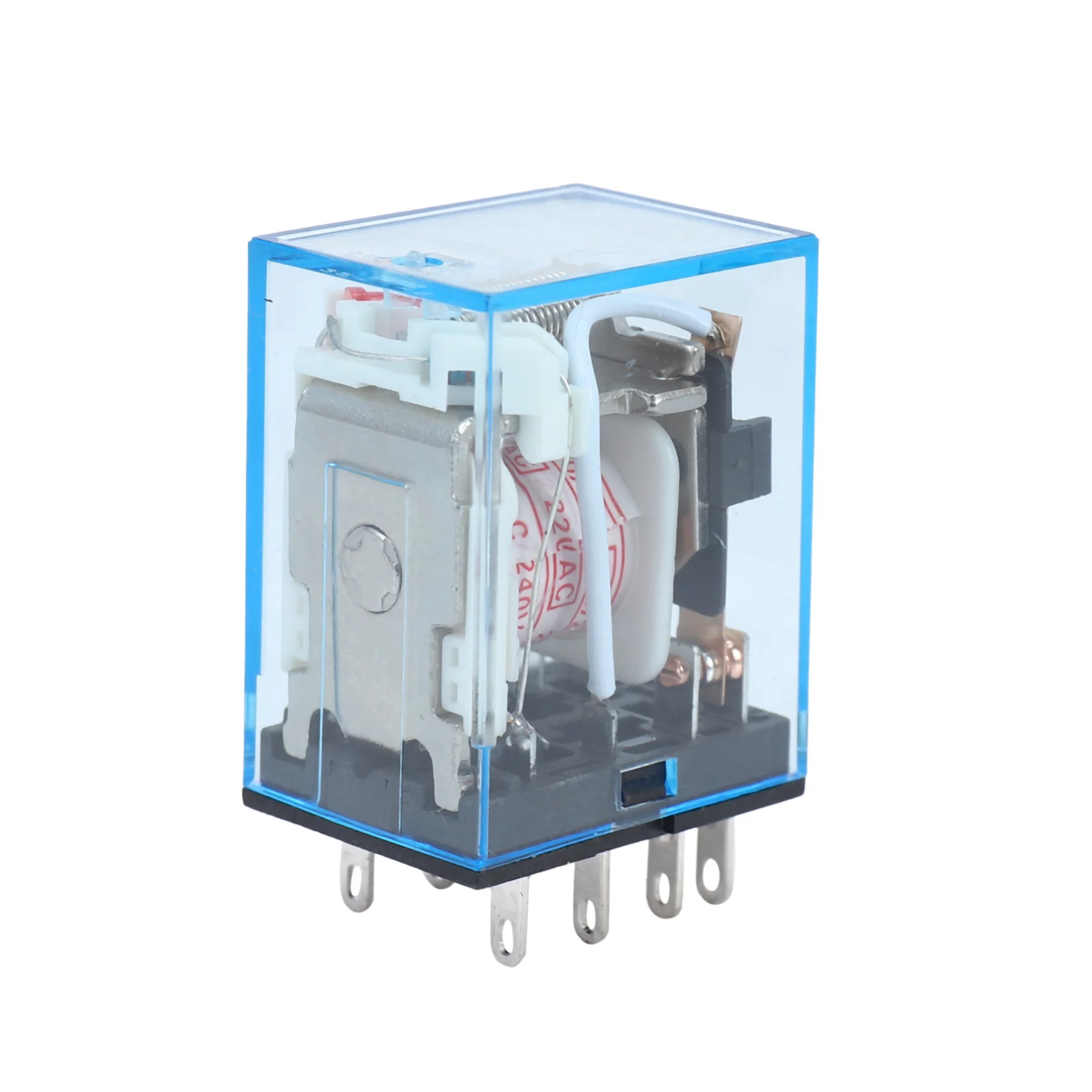 

IDUD 2X 220/240 В переменного тока катушка DPDT силовое реле MY2NJ 8-контактное с гнездом