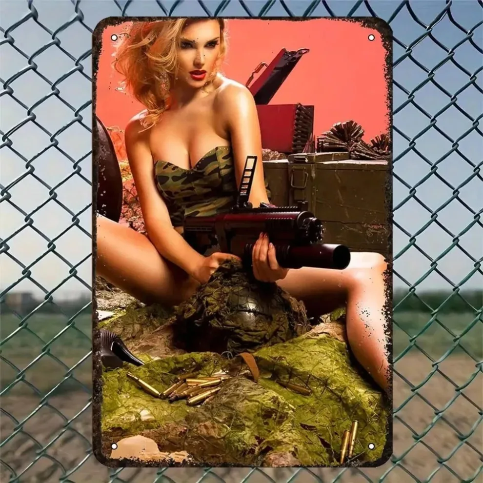 Pin Up Girls Interior Poster - Vintage Pinup Girls Wall Art Decor 30x20cm Fashion Room Decoration