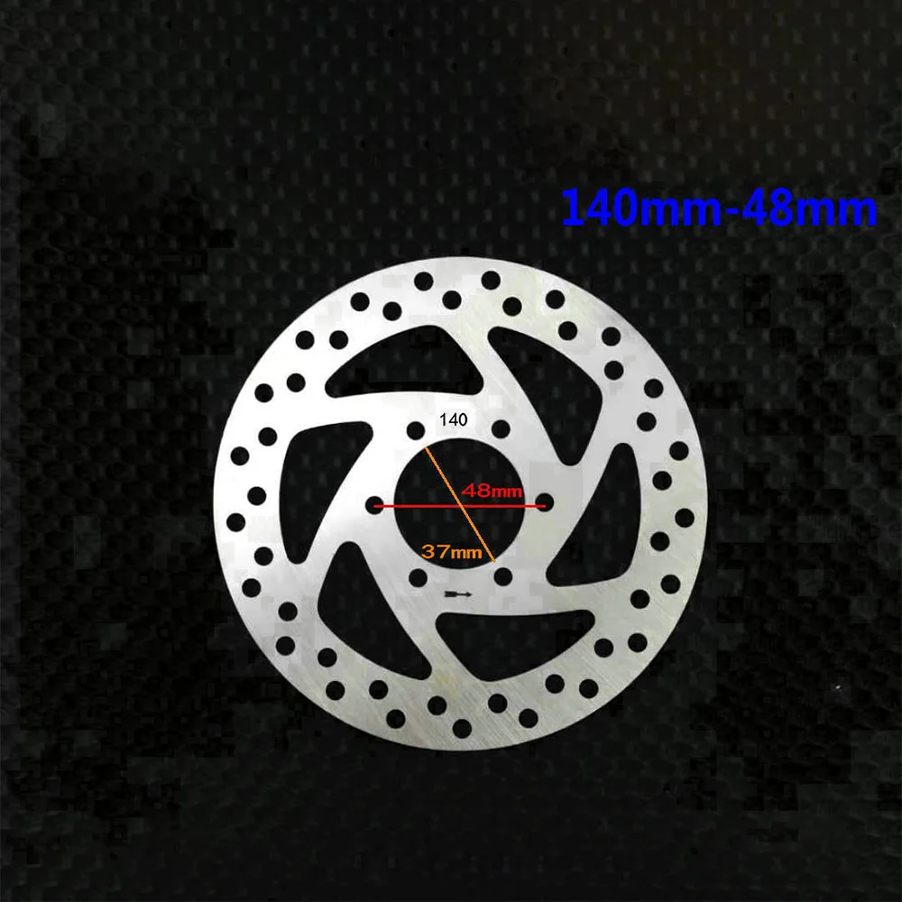 Electric Scooter Cycling Disc Brake Rotor 140mm 6 Hole Brake Rotors with Screws Mounting Hole Spacing 48mm
