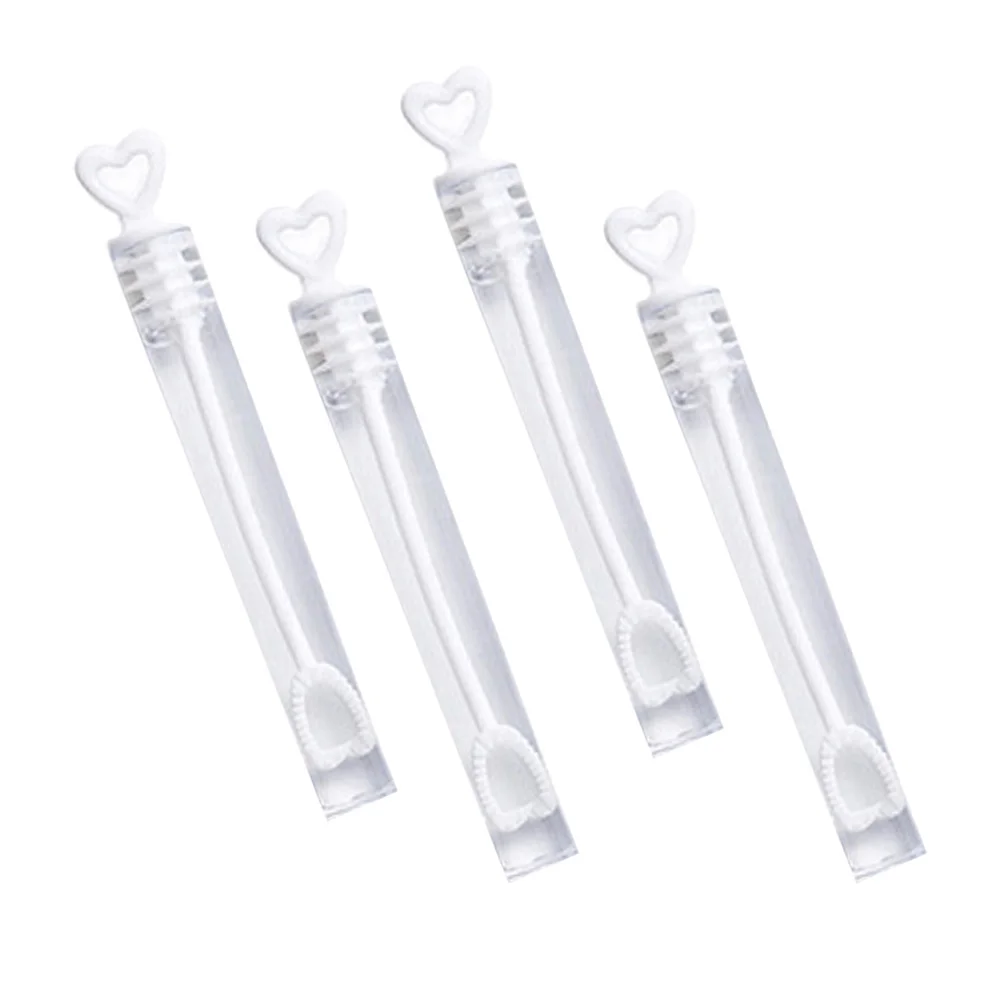96pcs Wedding Party Bubble Wands Heart Shaped Lightweight Kids Long Party Favors Decoration