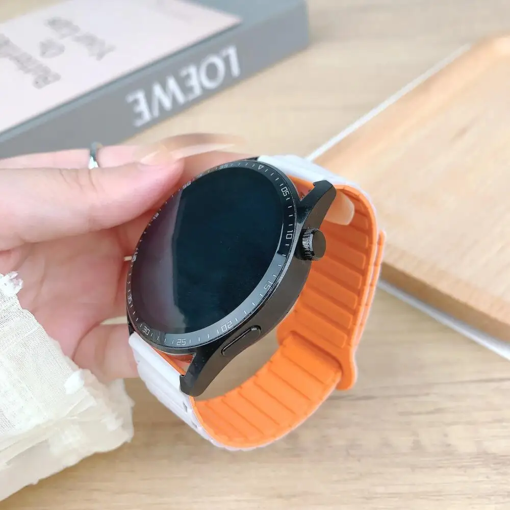20mm 22mm Magnetic Band For Amazfit Balance/2/Bip 6 5/Stratos3 2s Silicone Strap For Amazfit Active 2/2s/GTS 4 3 2 2e Wrist Belt