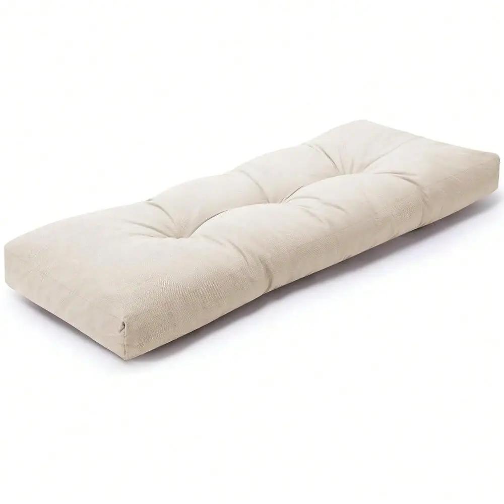 

Bench Cushions, Tufted HighDensity Foam Cushions For Indoor Furniture, Soft Bench Seat Cushion With NonSlip Bottom, 36 X 14 X 4