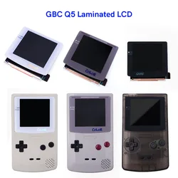 Drop in OSD Menu GBC V5 IPS LCD Laminated Screen Kits Retro Pixel Backlit Mode For GameBoy Color GBC With Pre-cut Shell Housing