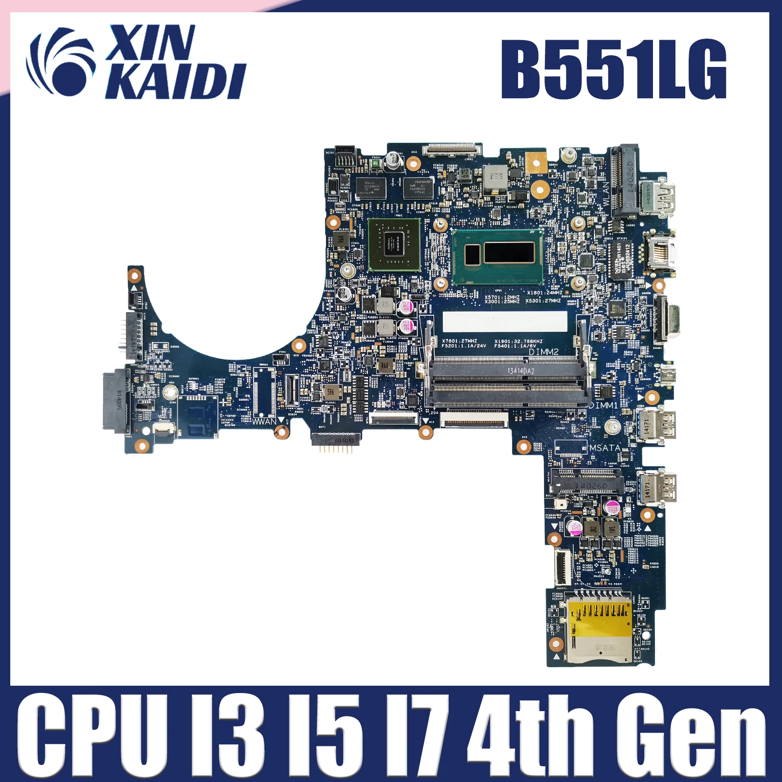 

Notebook B551LG Notebook Mainboard For ASUS PRO ADVANCED B551LA B551L B551 Laptop Motherboard i3 CPU GT840M DDR3