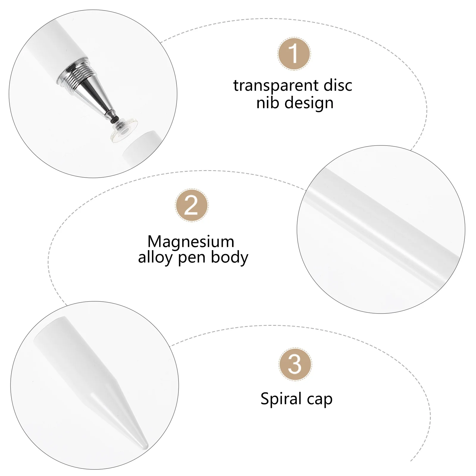 

1 pc Capacitive Stylus Pen High Precision Touch Screen Writing Drawing Tool For Anti-Scratch Smooth Nonslip Design