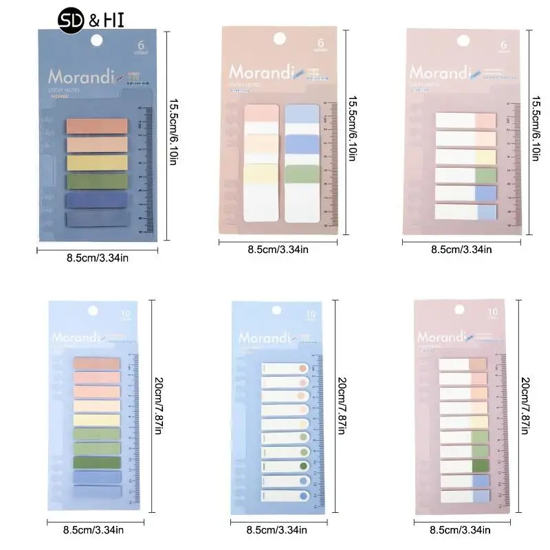 300 fogli Rainbow Color Index Memo Pad Posted It Sticky Notes Paper Sticker Notepad segnalibro materiale scolastico cancelleria Kawaii