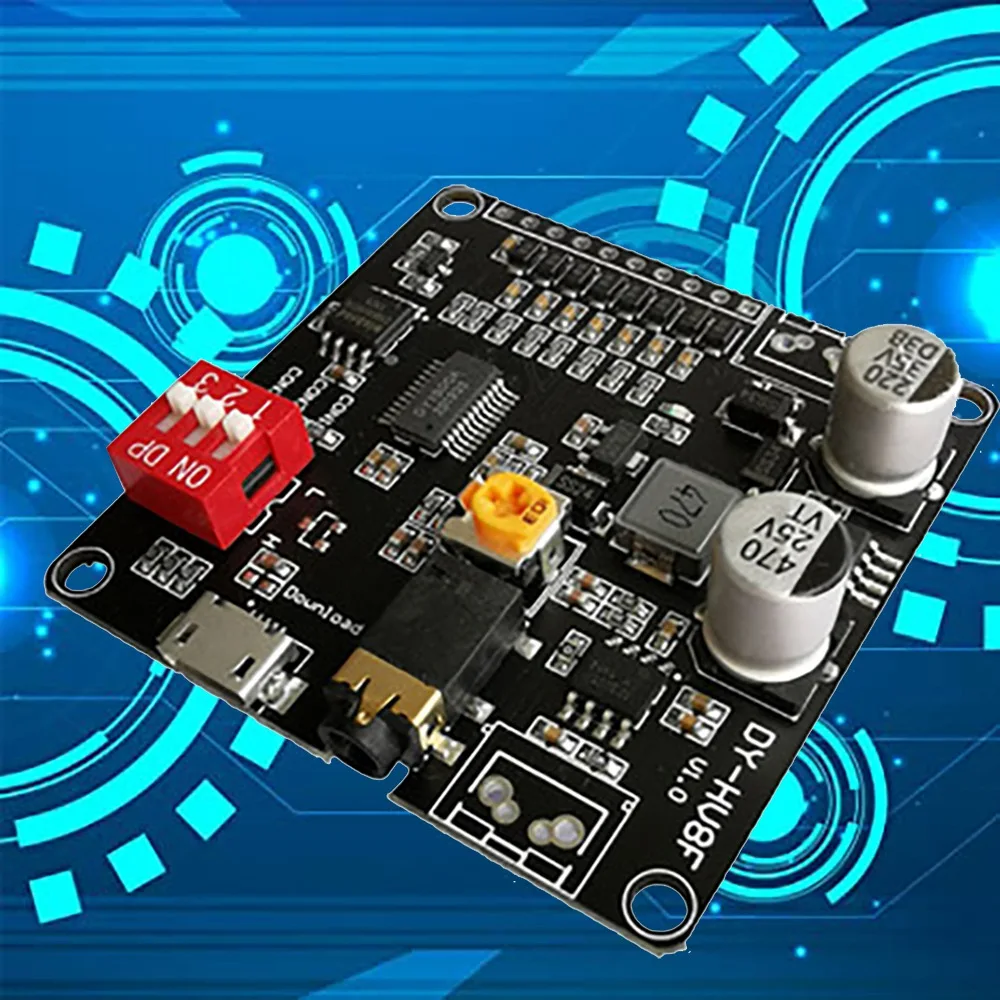 FZFZ DY-HV8F 음성 재생 모듈 12V/24V 트리거 직렬 포트 제어 10W/20W, 8MB 플래시 스토리지 MP3 플레이어 포함