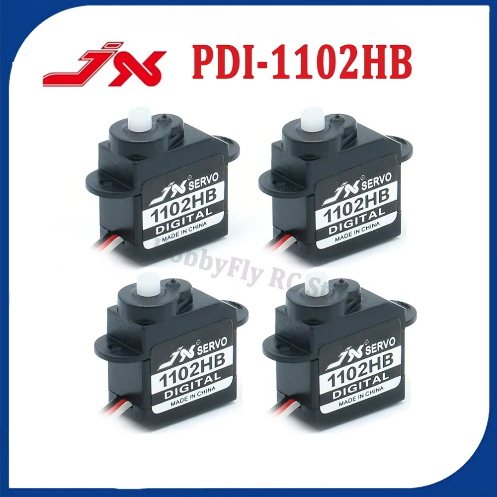 HawkSpeed 4PCS JX Servo PDI-1102HB 2.1g Plastic Gear Digital Coreless Mini Servo mg90s mg946r For 3D Plane Helicopter